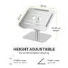 Fellowes Alumia Laptop-Riser – Schreibtisch-Laptop-Ständer, max. Größe 15 Zoll, max. Gewicht 5 kg, Silber