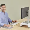 Fellowes Handgelenkauflage Breyta Palm Rest mit antibakteriellem Schutz ergonomische Handgelenkstütze Grau