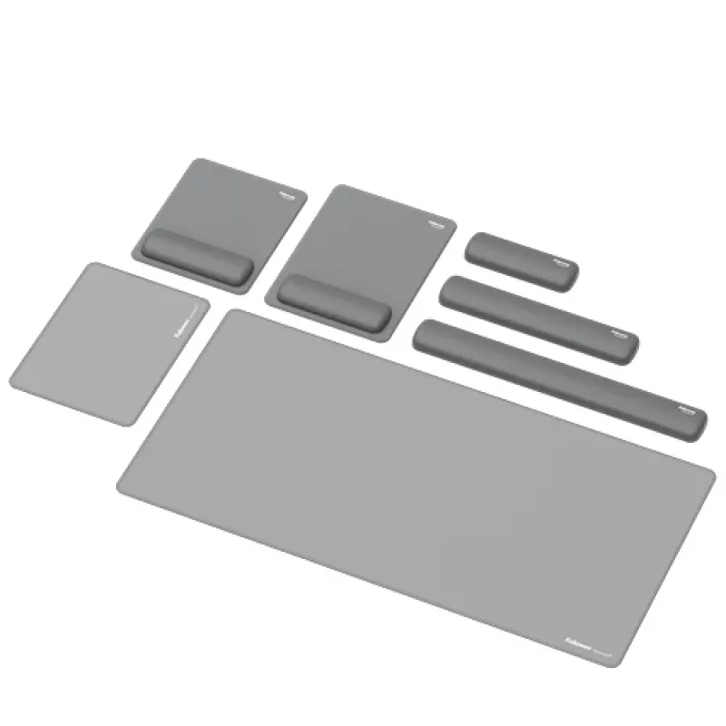 Fellowes Handgelenkauflage Breyta Palm Rest mit antibakteriellem Schutz ergonomische Handgelenkstütze Grau