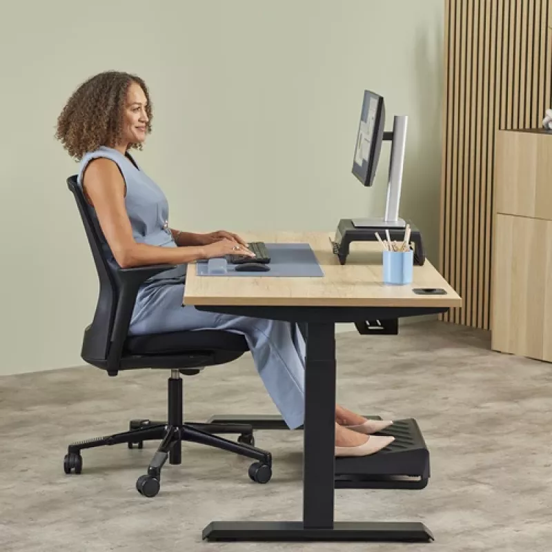 Fellowes Handgelenkauflage Breyta Handballenauflage mit antibakteriellem Schutz Ergonomische Handgelenkstütze Marine