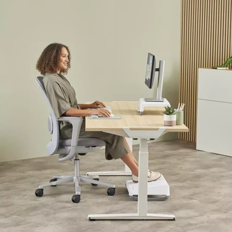 Fellowes Handgelenkauflage Breyta Palm Rest mit antibakteriellem Schutz Ergonomische Handgelenkstütze Sage
