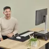 Fellowes Tastatur Wrist Rest Breyta Tastatur-Handballenauflage mit antibakteriellem Schutz Ergonomische Handballenauflage Schwarz