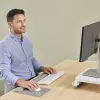 Fellowes Tastatur-Handballenauflage Breyta Tastatur-Handgelenkstütze mit antibakteriellem Schutz Ergonomische Handgelenkstütze Grau