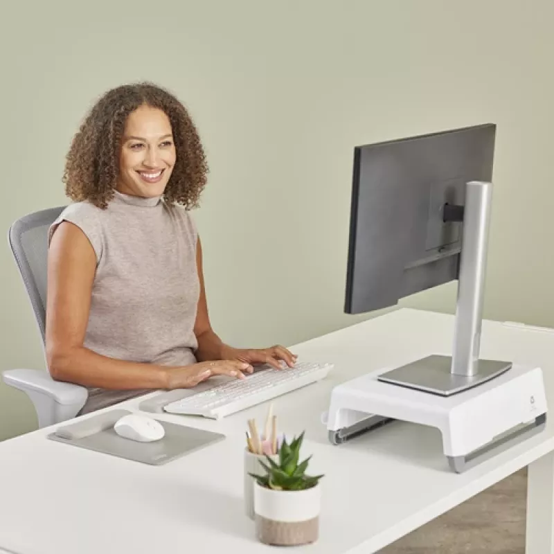 Fellowes Tastatur-Handballenauflage Breyta Tastatur-Handballenstütze mit antibakteriellem Schutz Ergonomische Handballenstütze Sand