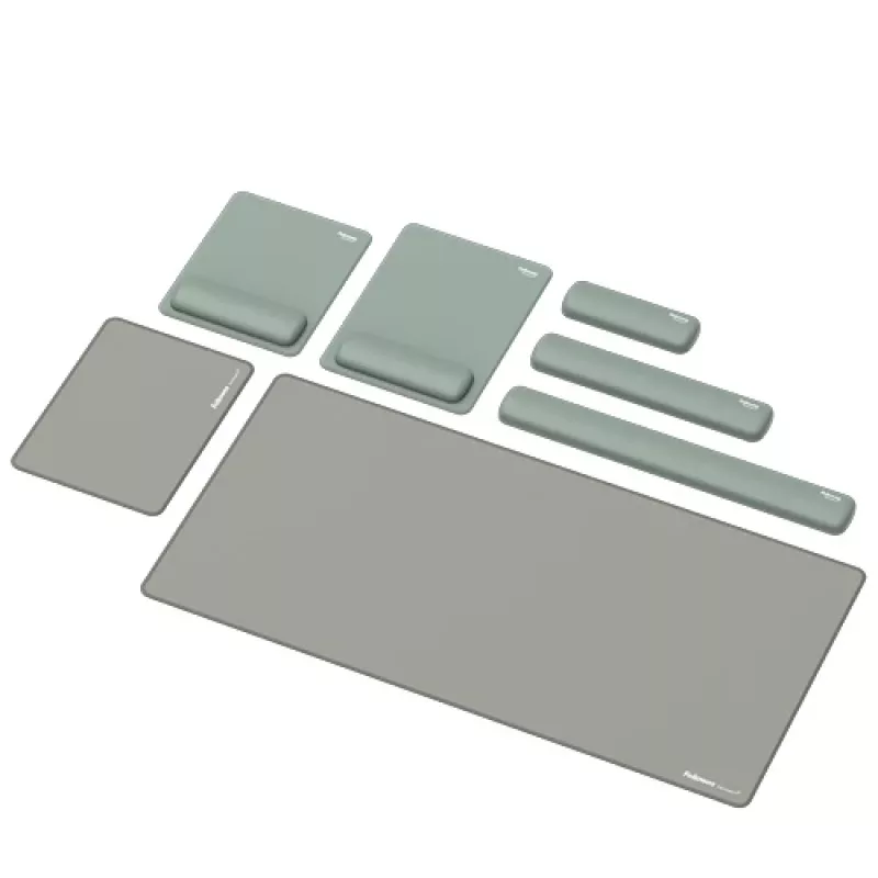 Fellowes Tastatur-Handballenauflage Breyta Compact Tastatur-Handballenstütze mit antibakteriellem Schutz Ergonomische Handballenstütze Salbei