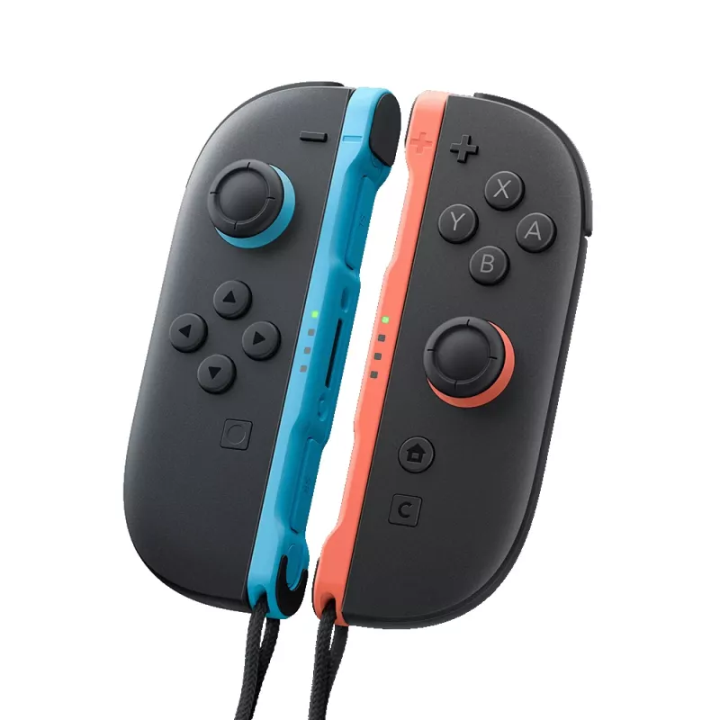 Nintendo Joy-Con 2 (L)/(R) Hellblau/Hellrot, Joystick, Nintendo Switch 2, Aufnahmetaste, Steuerkreuz, Home-Taste, Analog / Digital, Kabellos, Bluetooth