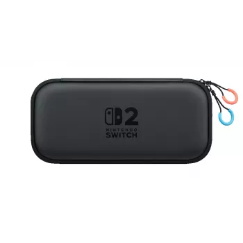 Nintendo Switch 2 Tragetasche & Displayschutz, Hartschalenhülle, Nintendo, Schwarz, Nintendo Switch 2, Reißverschluss, 142 mm