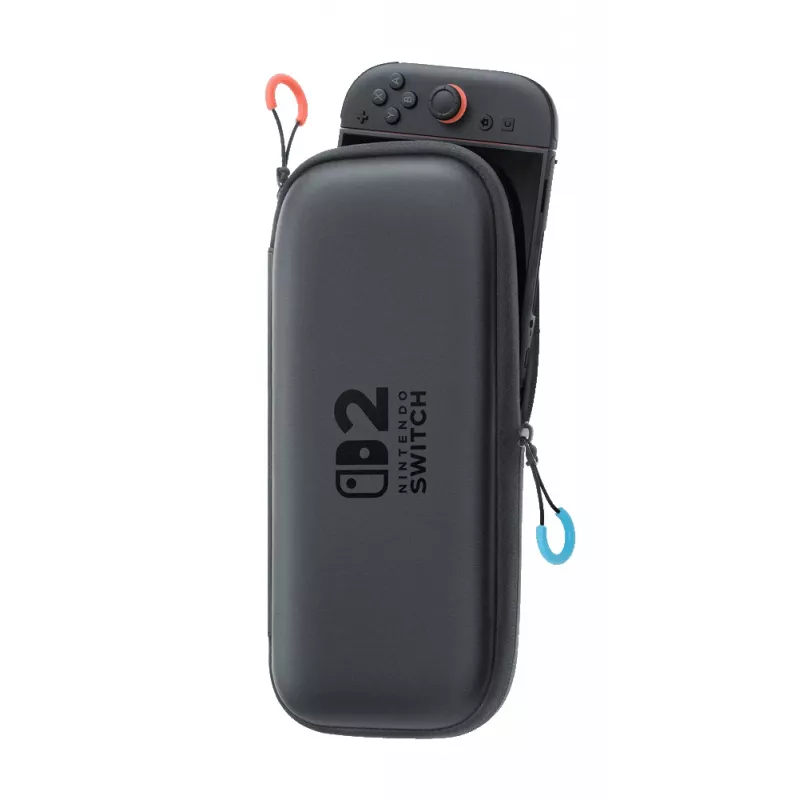 Nintendo Switch 2 Tragetasche & Displayschutz, Hartschalenhülle, Nintendo, Schwarz, Nintendo Switch 2, Reißverschluss, 142 mm