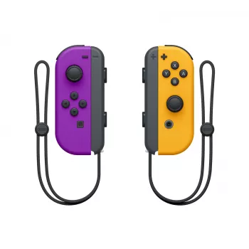 Gamepad NINTENDO Joy-Con wireless Bluetooth für Nintendo Switch — Schwarz/Orange/Lila, analog/digital, D-pad