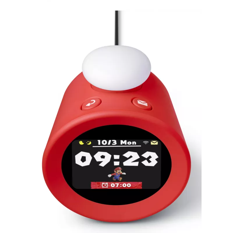 Nintendo 10013963 Wecker Digitaler Wecker Rot