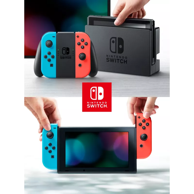 Nintendo Switch tragbare Spielkonsole 15,8 cm (6,2″) 32 GB Touchscreen WLAN Blau, Grau, Rot