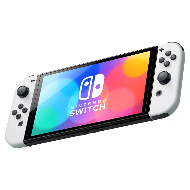 Nintendo Switch OLED tragbare Spielkonsole 17,8 cm (7″) 64 GB Touchscreen Wi-Fi Schwarz, Weiß
