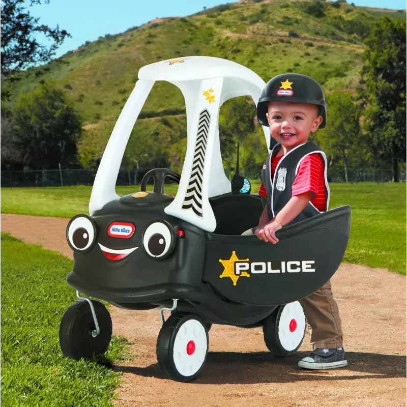 Little Tikes Tikes Patrol Polizeiauto, 1,5 Jahr(e), 4 Rad/Räder, Kunststoff, Schwarz, Weiß, Batterien erforderlich