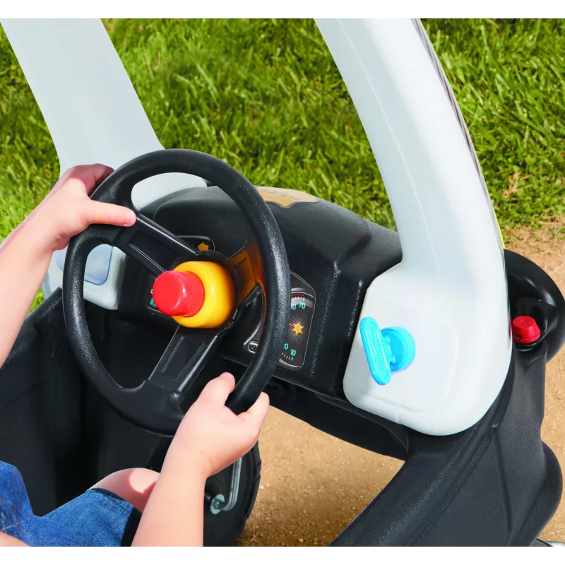 Little Tikes Tikes Patrol Polizeiauto, 1,5 Jahr(e), 4 Rad/Räder, Kunststoff, Schwarz, Weiß, Batterien erforderlich