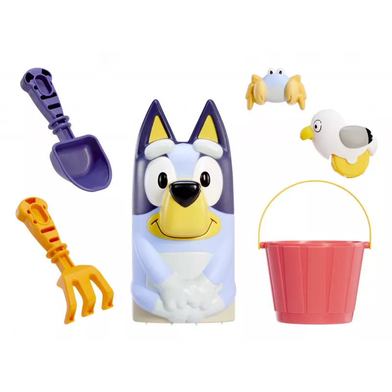 Little Tikes Bluey Beach Day Sandkasten, quadratisch, Kunststoff, blau, Sandkasten