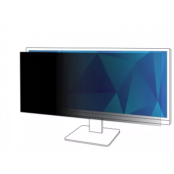3M Sichtschutzfilter für 38-Zoll-Monitor, 21:9, PF380W2B, 96,5 cm (38 Zoll), 21:9, Monitor, Rahmenloser Displayschutzfilter, Glänzend / Matt, Blendfrei
