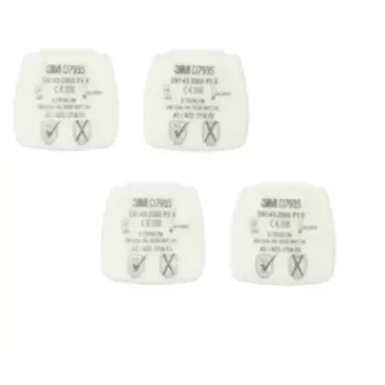 3M D7935 Atemschutz-Zubehör Partikelfilter 4 Stk.