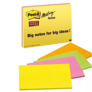 3M 6845-SSP Notizpapier Rechteckig Mehrfarbig 45 Blatt Selbstklebend