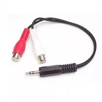 StarTech.com 6in Stereo-Audiokabel – 3,5 mm Stecker auf 2x Cinch-Buchse