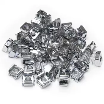 StarTech.com 50 Stück M5 Käfigmuttern für Serverschrank, Käfigmutter, Edelstahl, Edelstahl, M5, CE, TAA, REACH, 223,2 g