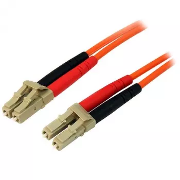 StarTech.com 2m Glasfaserkabel – Multimode Duplex 50/125 – LSZH Glasfaser-Patchkabel – LC/LC