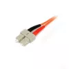 StarTech.com 1m Glasfaserkabel - Multimode Duplex 50/125 - LSZH Glasfaser-Patchkabel - LC/SC