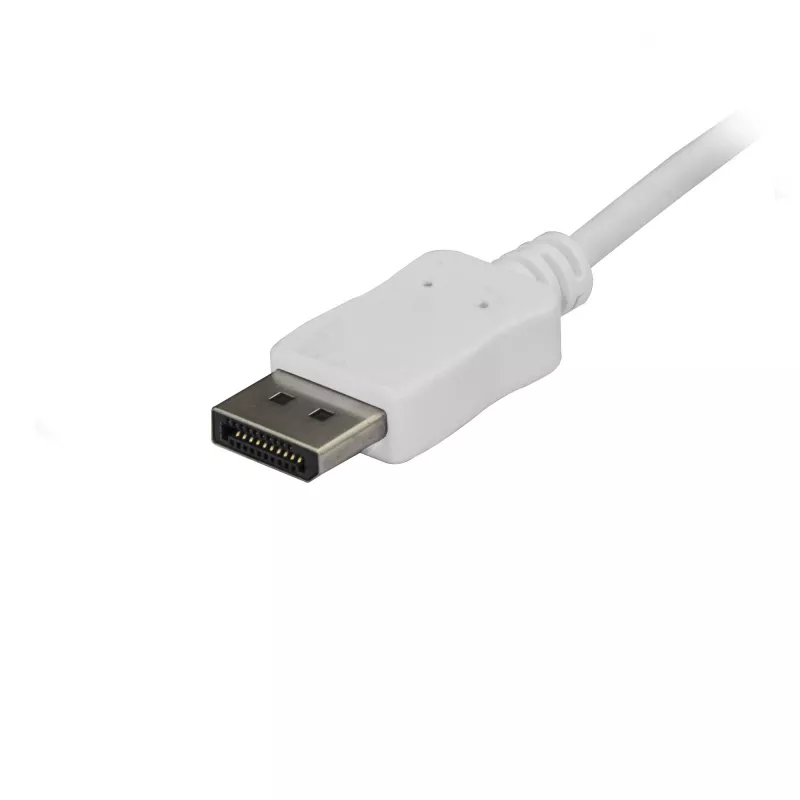 StarTech.com 1,8m USB-C auf DisplayPort 1.2 Kabel 4K 60Hz – USB-C auf DisplayPort Adapterkabel HBR2 – DP Alt Mode zu DP Monitor Videokabel – Kompatibel mit Thunderbolt 3 – Weiß
