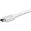 StarTech.com 1 m USB-C auf DisplayPort 1.2 Kabel 4K 60 Hz – USB-C auf DisplayPort Adapterkabel HBR2 – USB Type-C DP Alt Mode auf DP Monitor Videokabel – Funktioniert mit Thunderbolt 3 – Weiß