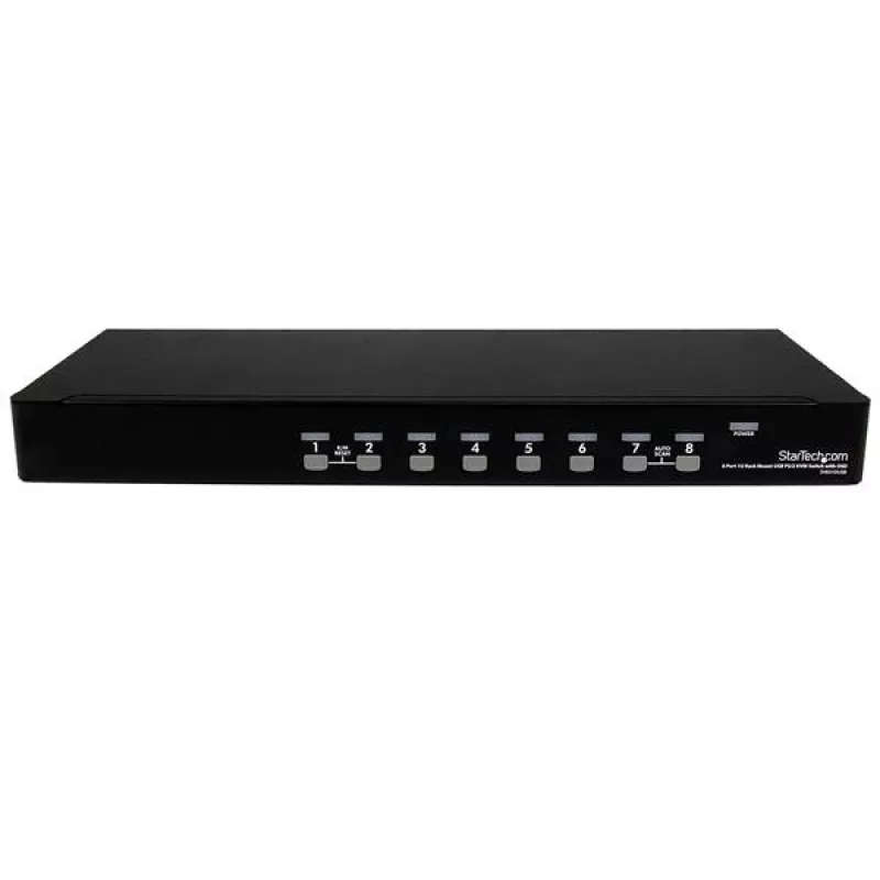 StarTech.com 8-Port 1HE Rackmount USB PS/2 KVM-Switch mit OSD