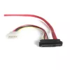 StarTech.com 18 Zoll SAS 29-Pin auf SATA-Kabel mit LP4-Stromversorgung