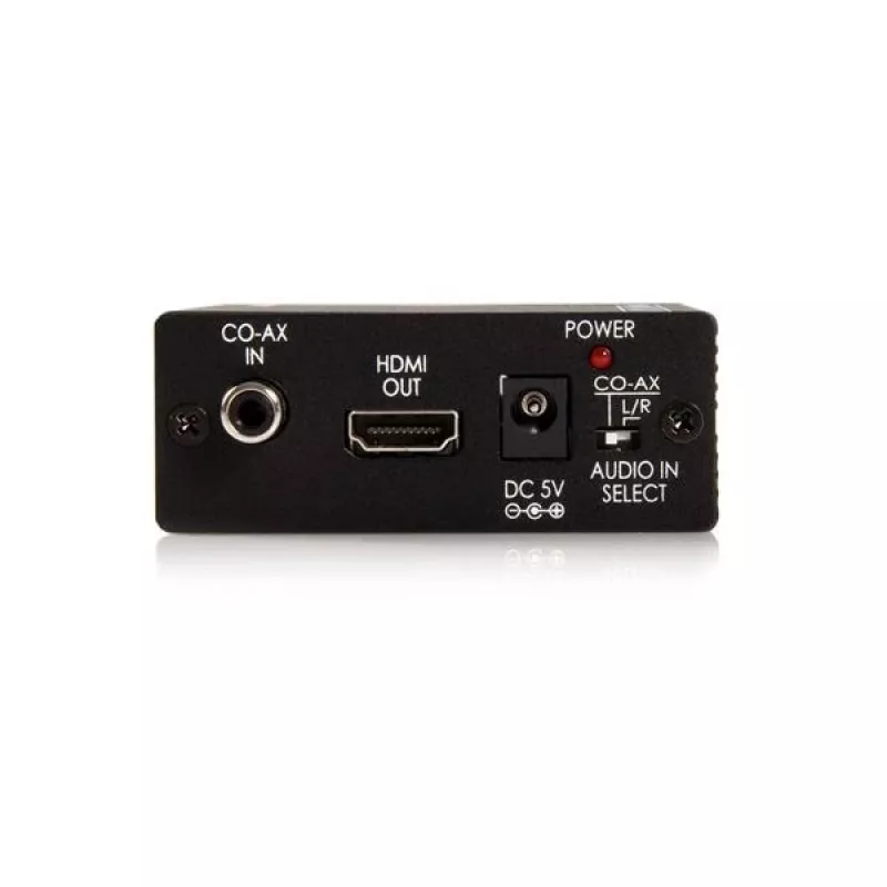 StarTech.com Component zu HDMI Videokonverter mit Audio, Schwarz, RoHS, CE, FCC, 1080p, HDMI, 5 V, 80 mm