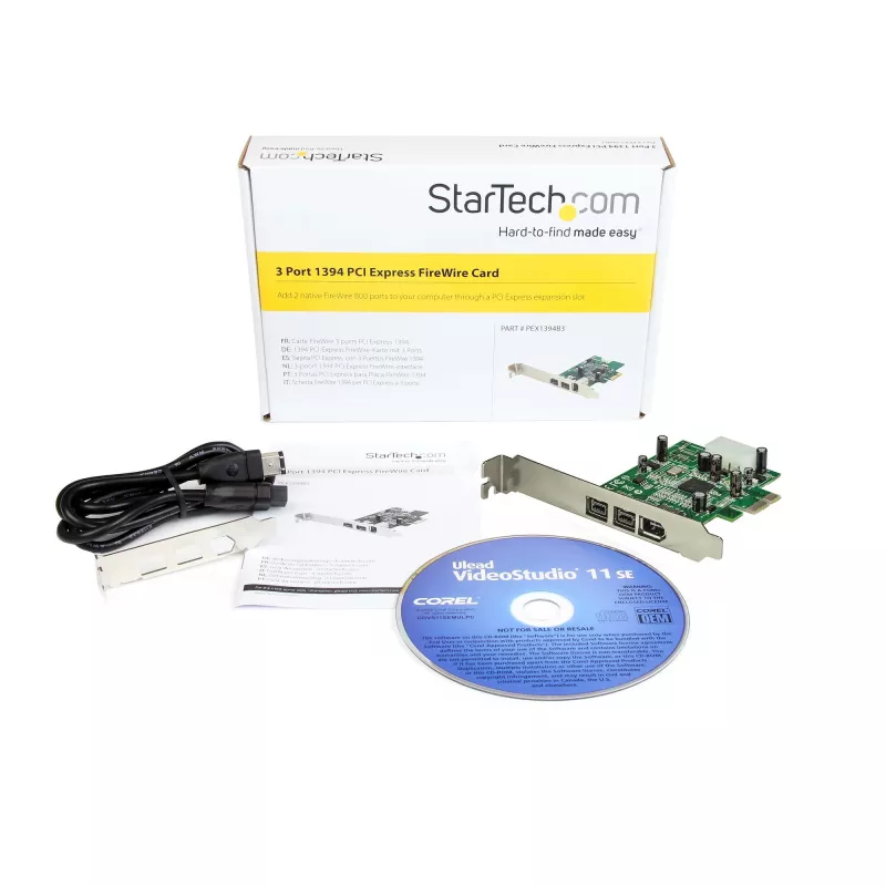 StarTech.com 3 Port 2b 1a 1394 PCI Express FireWire-Kartenadapter