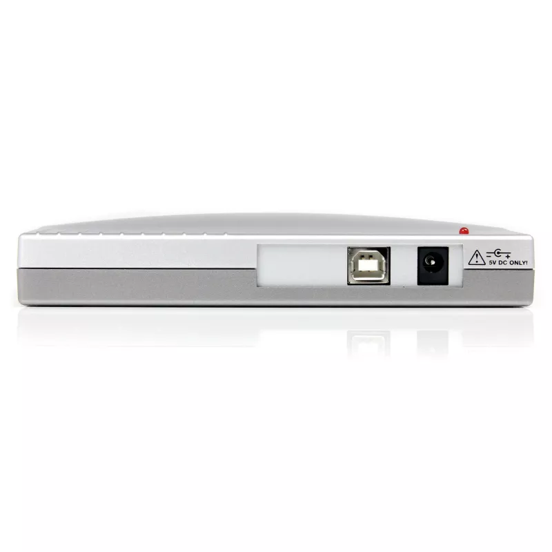 StarTech.com 4-Port USB-auf-RS232-Seriell-DB9-Adapter-Hub, USB, Seriell, Silber, Kunststoff, CE, FCC, RoHS, 1 W