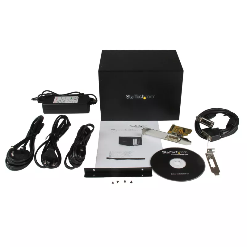 StarTech.com PCI Express auf 4-Slot PCI-Erweiterungssystem, Schwarz, CE, FCC, RoHS, 12 V, 3 A, 0 - 55 °C, -40 - 75 °C
