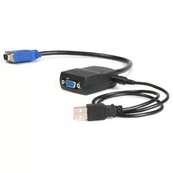 StarTech.com 2-Port VGA-Videosplitter – USB-gespeist, VGA, 2x VGA, 2048 x 1536 Pixel, Schwarz, Kunststoff, 61 m