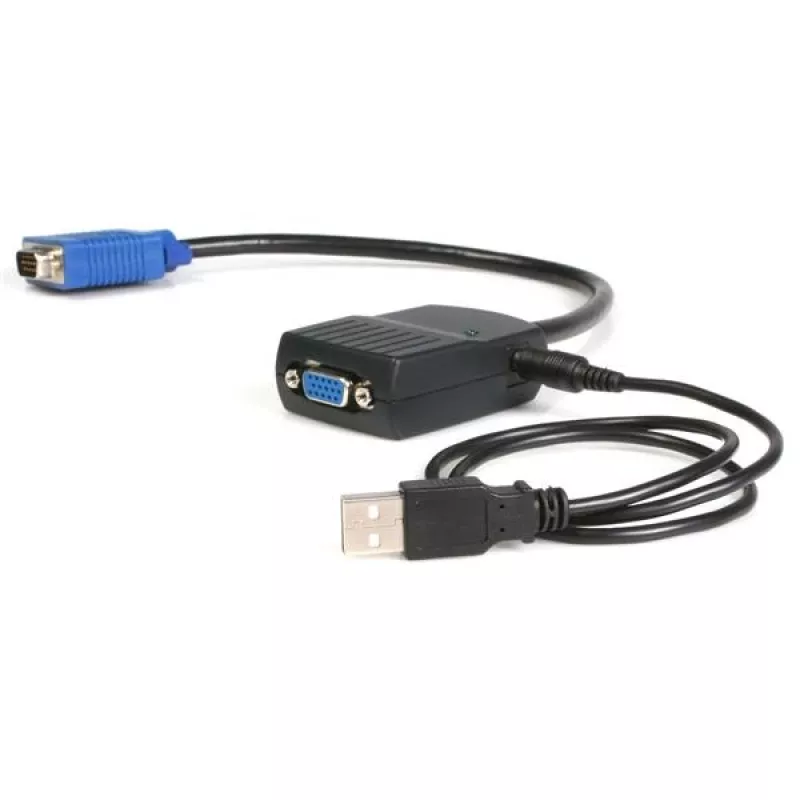 StarTech.com 2-Port VGA-Videosplitter – USB-gespeist, VGA, 2x VGA, 2048 x 1536 Pixel, Schwarz, Kunststoff, 61 m