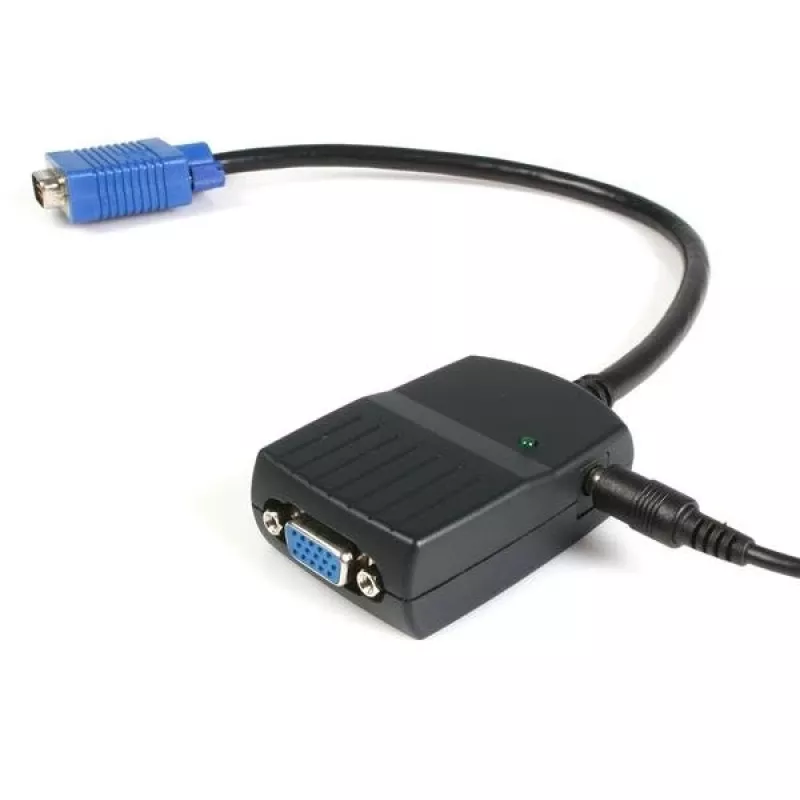 StarTech.com 2-Port VGA-Videosplitter – USB-gespeist, VGA, 2x VGA, 2048 x 1536 Pixel, Schwarz, Kunststoff, 61 m