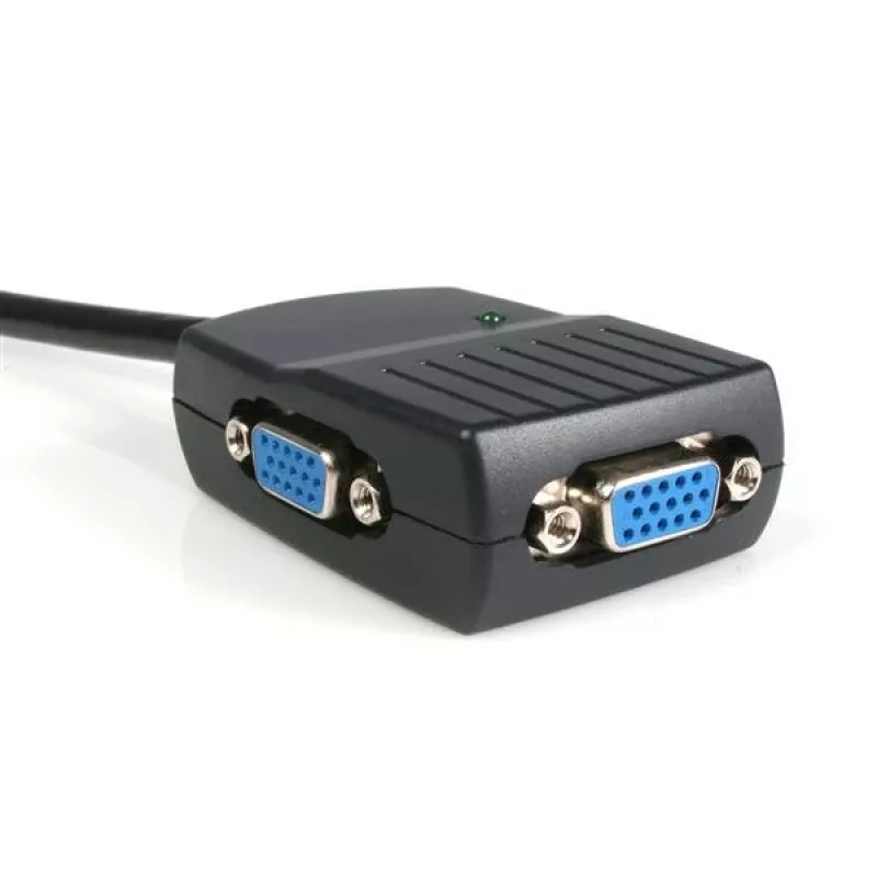 StarTech.com 2-Port VGA-Videosplitter – USB-gespeist, VGA, 2x VGA, 2048 x 1536 Pixel, Schwarz, Kunststoff, 61 m