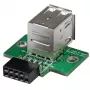 StarTech.com 2 Port USB Motherboard Header Adapter, IDC, USB 2.0, Schwarz, Grün, Edelstahl, 20 mm, 125 mm, 230 mm