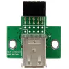 StarTech.com 2 Port USB Motherboard Header Adapter, IDC, USB 2.0, Schwarz, Grün, Edelstahl, 20 mm, 125 mm, 230 mm