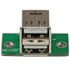 StarTech.com 2 Port USB Motherboard Header Adapter, IDC, USB 2.0, Schwarz, Grün, Edelstahl, 20 mm, 125 mm, 230 mm