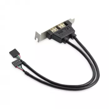 StarTech.com 2-Port-USB-A-Buchse-Low-Profile-Slotblech-Adapter