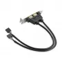 StarTech.com 2-Port-USB-A-Buchse-Low-Profile-Slotblech-Adapter