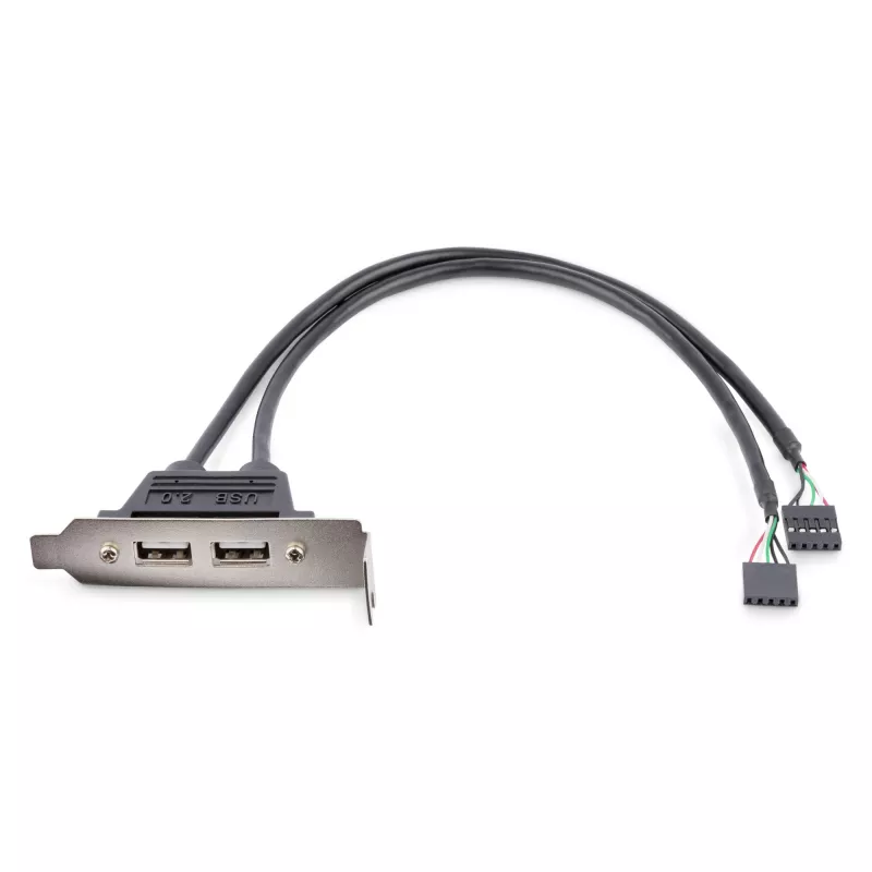 StarTech.com 2-Port-USB-A-Buchse-Low-Profile-Slotblech-Adapter