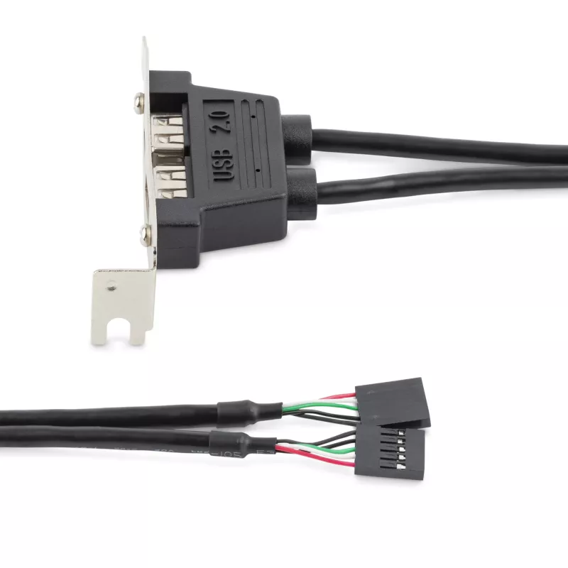 StarTech.com 2-Port-USB-A-Buchse-Low-Profile-Slotblech-Adapter