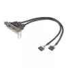 StarTech.com 2-Port-USB-A-Buchse-Low-Profile-Slotblech-Adapter