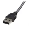 StarTech.com 1,8 m Ultra-dünnes USB-VGA-2-in-1-KVM-Kabel, Schwarz, VGA, USB A + VGA, Stecker/Stecker, 189 g