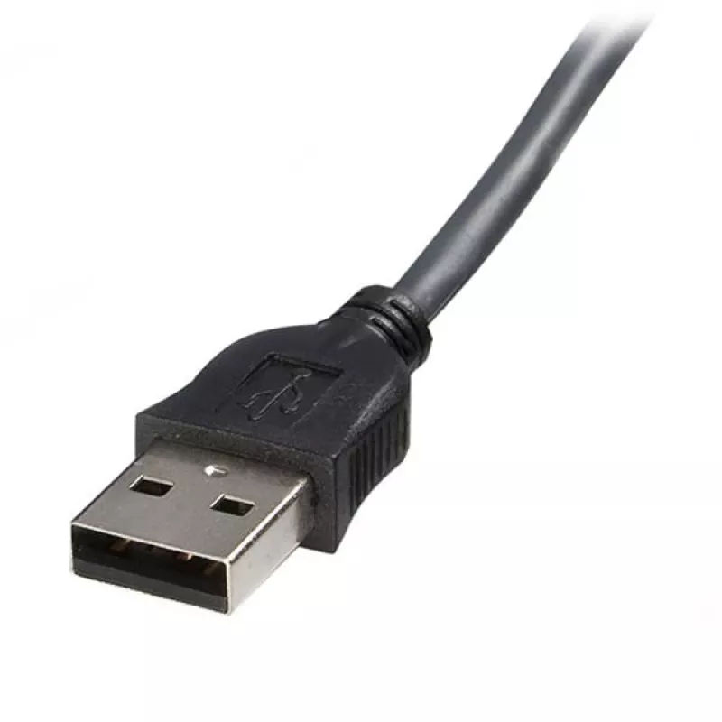 StarTech.com 1,8 m Ultra-dünnes USB-VGA-2-in-1-KVM-Kabel, Schwarz, VGA, USB A + VGA, Stecker/Stecker, 189 g