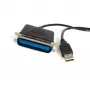 StarTech.com 10 ft USB-zu-Parallel-Druckeradapter – M/M, Schwarz, Centronics, USB Typ-A, 30,5 m, Stecker/Stecker, CE, RoHS