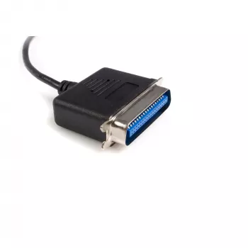 StarTech.com 10 ft USB-zu-Parallel-Druckeradapter – M/M, Schwarz, Centronics, USB Typ-A, 30,5 m, Stecker/Stecker, CE, RoHS